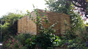 hand woven cleft chestnut panels